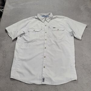 Patagonia Shirt Mens XL White Short Sleeve Sol Patrol II Vented Fishing *Read